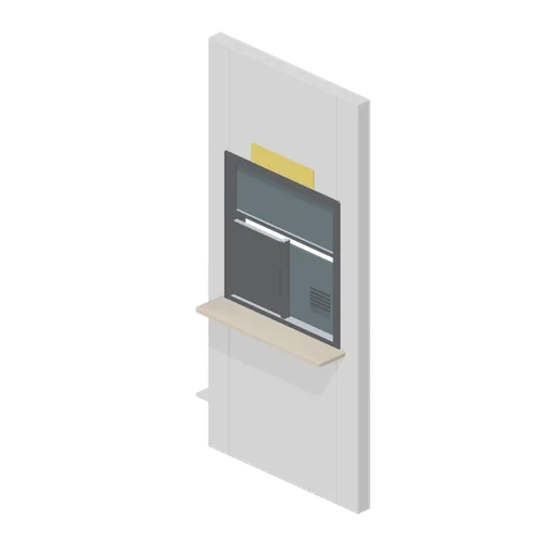 Service window wall module (Laundrette and Cleaning Services)