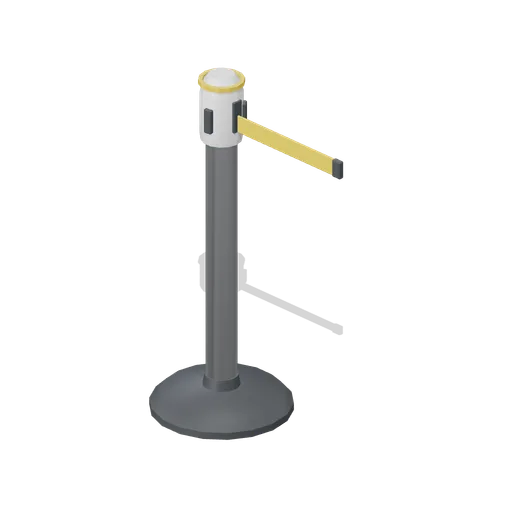 Retractable belt barrier post (Laundrette and Cleaning Services)