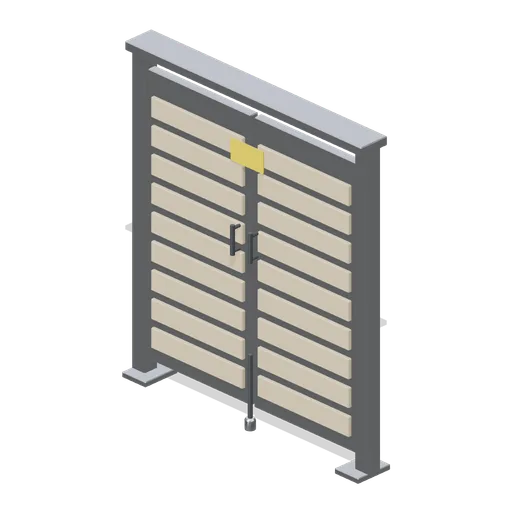 Bin store gate 1.6 m (Laundrette and Cleaning Services)