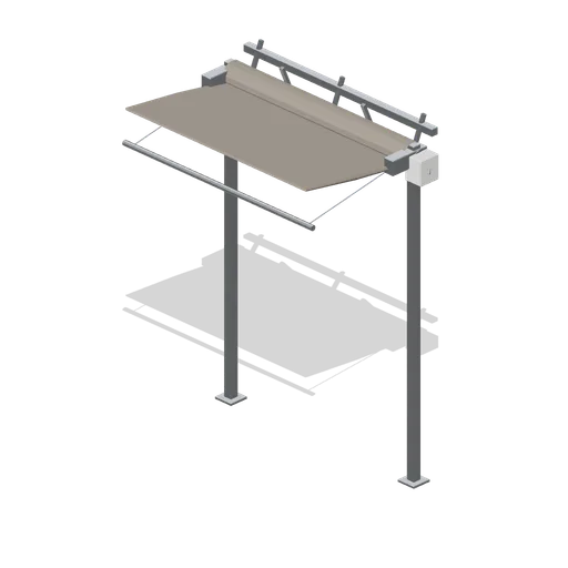 Roof shade screen gantry (Garden Centre and Florist)