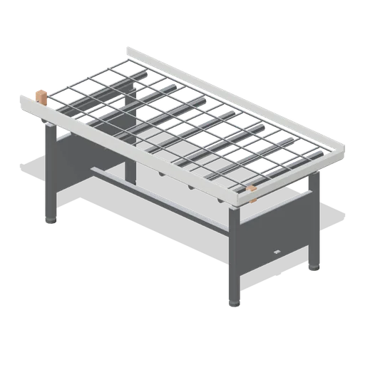 Rolling glasshouse bench 1800 (Garden Centre and Florist)