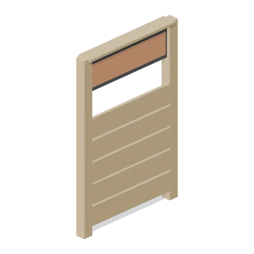 Bench run end panel (Garden Centre and Florist)