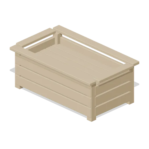 Raised timber sales bed (Garden Centre and Florist)