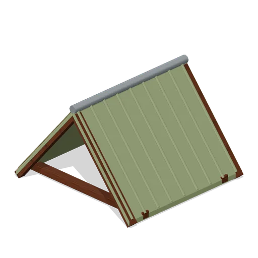 Thatch Gable Roof (Prehistoric Survivor Settlement)