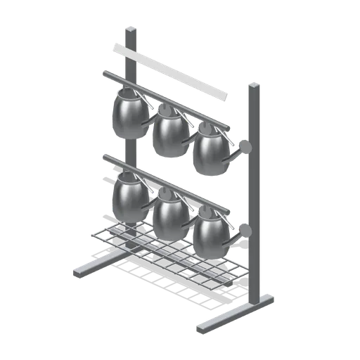 Watering can rack (Garden Centre and Florist)