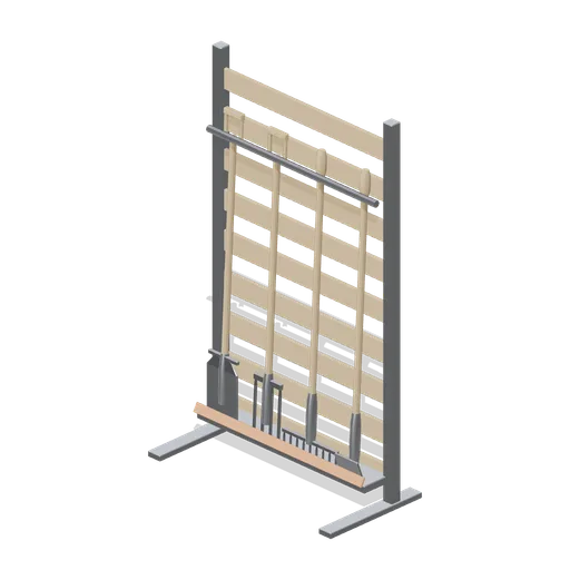 Long handled tool wall bay (Garden Centre and Florist)