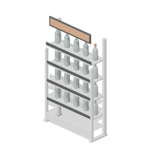 Plant feed bottle rack (Garden Centre and Florist)