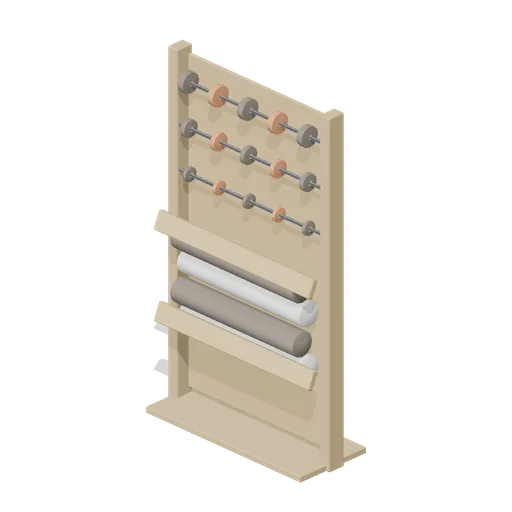 Ribbon and wrap rack (Garden Centre and Florist)