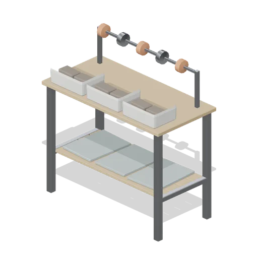 Wire and foam bench (Garden Centre and Florist)