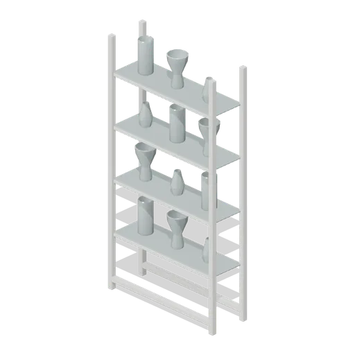 Vase display shelving (Garden Centre and Florist)