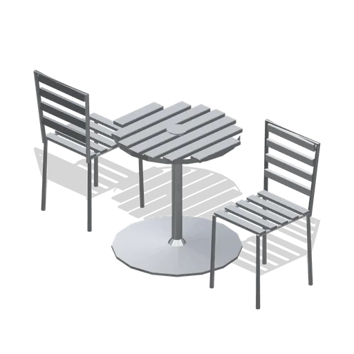 Cafe table and chair pair (Garden Centre and Florist)