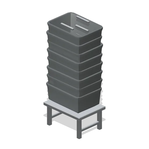 Customer basket stack (Garden Centre and Florist)