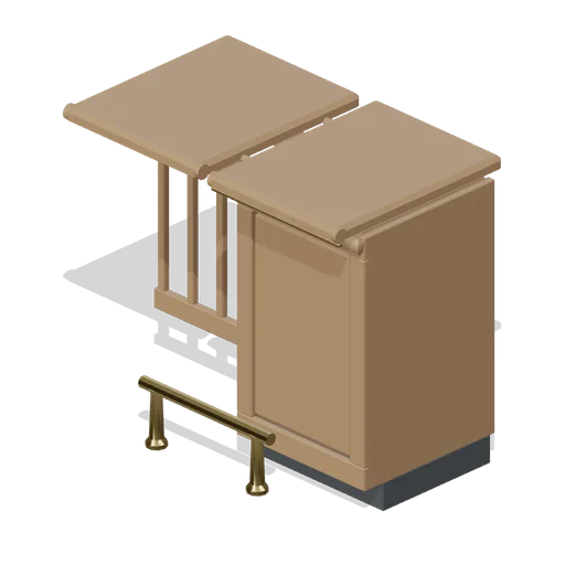 Bar counter end with lift flap (Bar, Pub and Brewery Taproom)