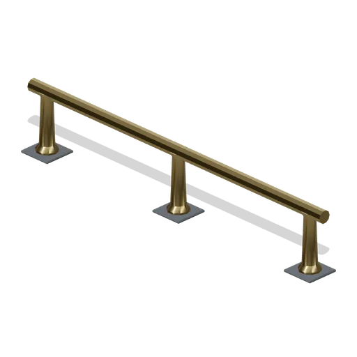 Brass foot rail run (Bar, Pub and Brewery Taproom)