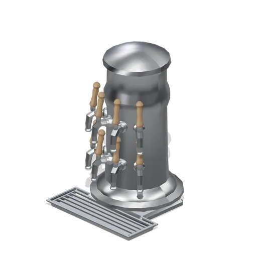 Eight tap keg font (Bar, Pub and Brewery Taproom)