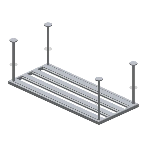 Hanging stemware rack (Bar, Pub and Brewery Taproom)