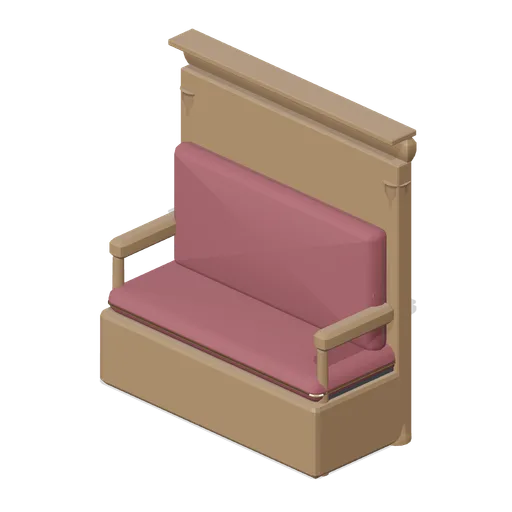 High back snug settle (Bar, Pub and Brewery Taproom)