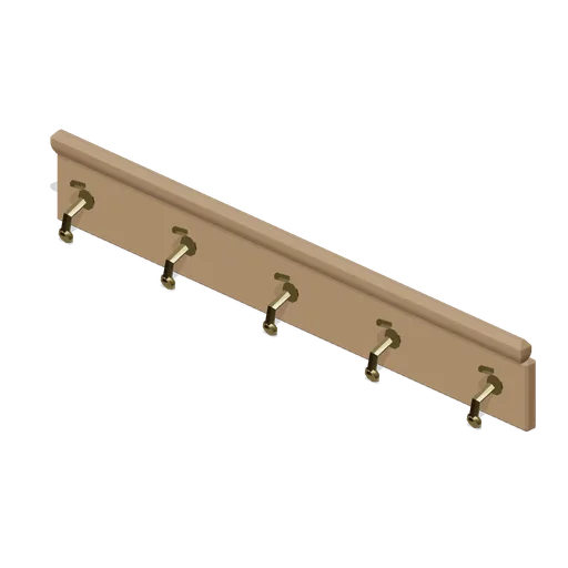 Coat hook rail (Bar, Pub and Brewery Taproom)