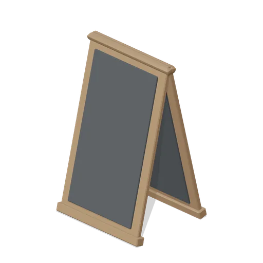 Floor standing menu board (Bar, Pub and Brewery Taproom)