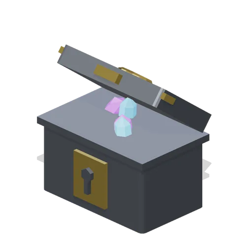 Iron lockbox, open (Pickups and Collectibles)
