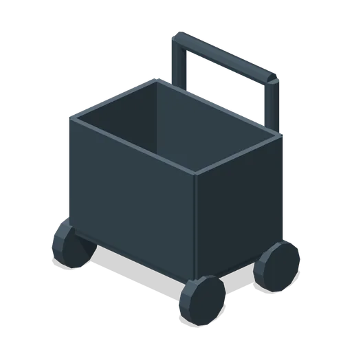 Wheeled open ball cart (Football Soccer Club Grounds)