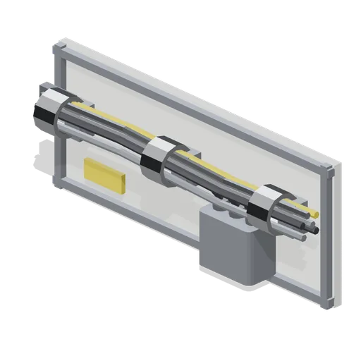 Cable and utility bundle run (Orbital Station and Docking Bays)
