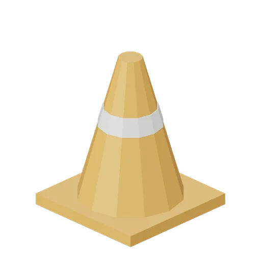White band training cone (Football Soccer Club Grounds)