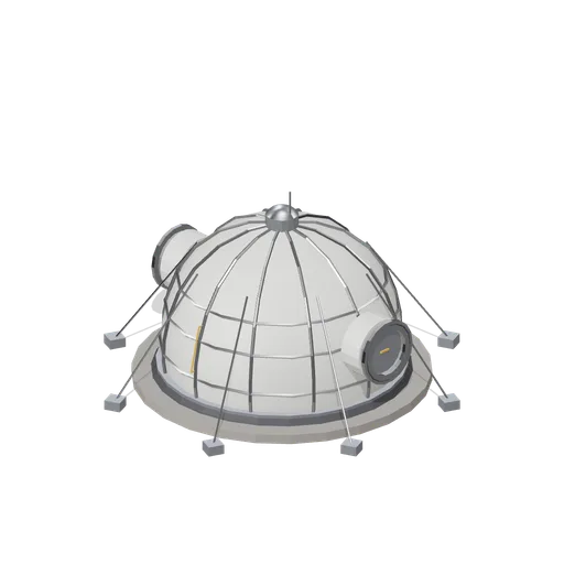 Inflatable dome habitat (Lunar Surface Colony and Rovers)