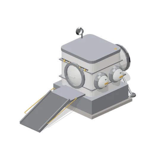Airlock with dust-lock vestibule (Lunar Surface Colony and Rovers)