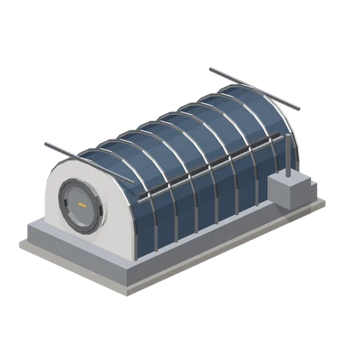 Pressurised greenhouse module (Lunar Surface Colony and Rovers)