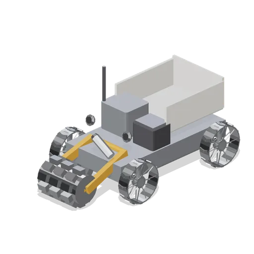 Regolith bucket drum excavator (Lunar Surface Colony and Rovers)