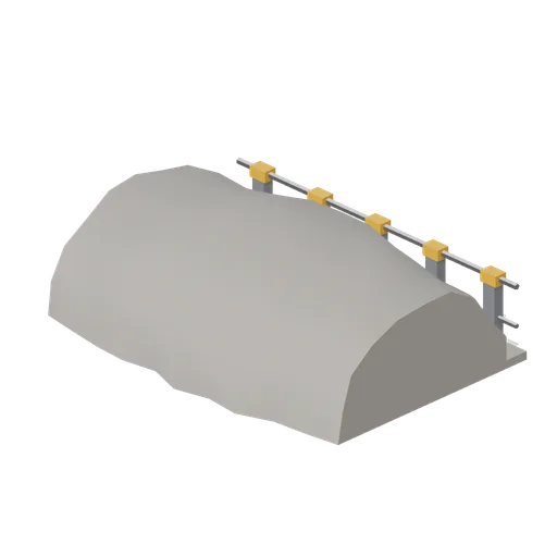 Blast berm segment (Lunar Surface Colony and Rovers)