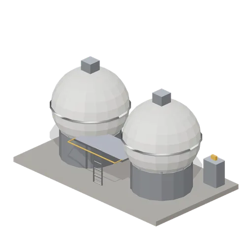 Cryogenic propellant tank farm (Lunar Surface Colony and Rovers)