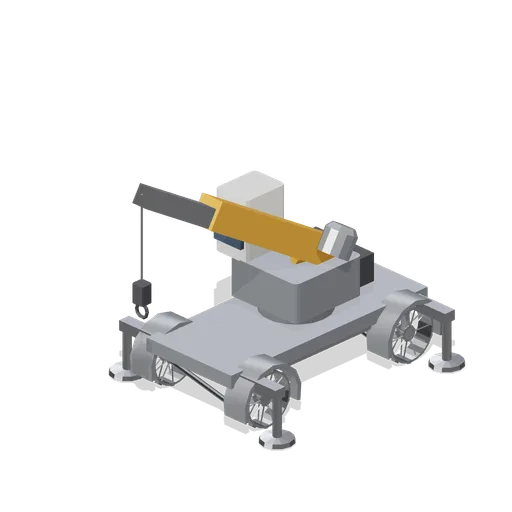Four-wheel crane rover (Lunar Surface Colony and Rovers)