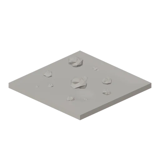 Boulder field tile (Lunar Surface Colony and Rovers)