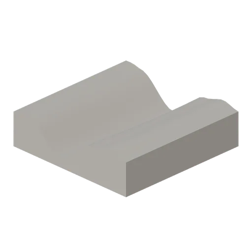 Rille edge tile (Lunar Surface Colony and Rovers)