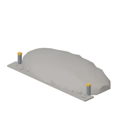 Graded dust berm (Lunar Surface Colony and Rovers)