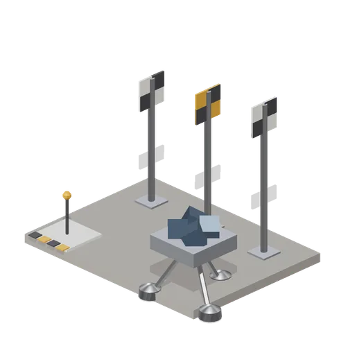 Survey marker array (Lunar Surface Colony and Rovers)