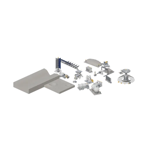 Resource and Power Yard (Lunar Surface Colony and Rovers)