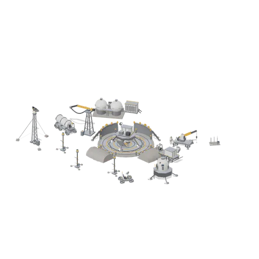 Landing Pad Operations (Lunar Surface Colony and Rovers)