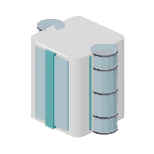Service Core Shaft Section (Arcology Towers and Skyways)