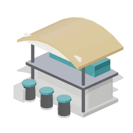 Deck Food Stall (Arcology Towers and Skyways)