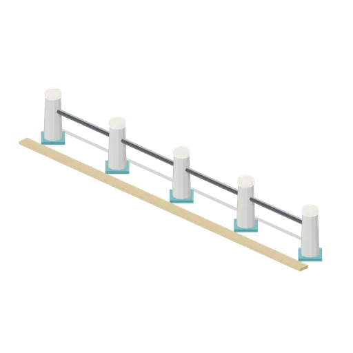 Deck Bollard Row (Arcology Towers and Skyways)