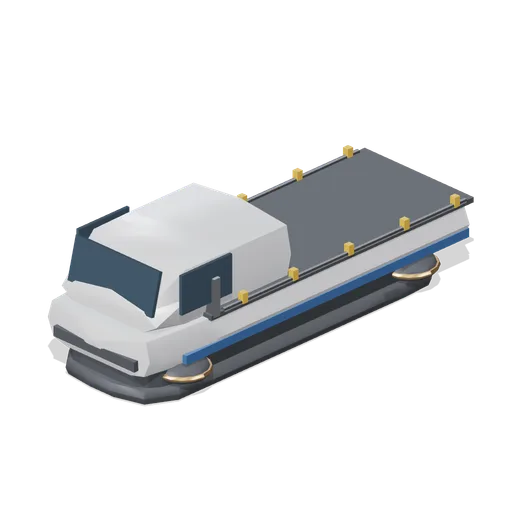 Flatbed cargo hover skiff (Hover Transit and Antigrav Fleet)
