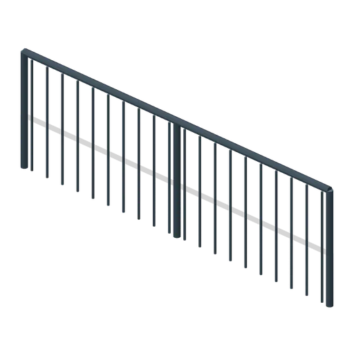 Stand rear safety rail (Football Soccer Club Grounds)