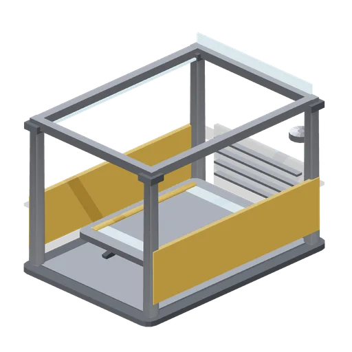 Hover service bay with lift deck (Hover Transit and Antigrav Fleet)
