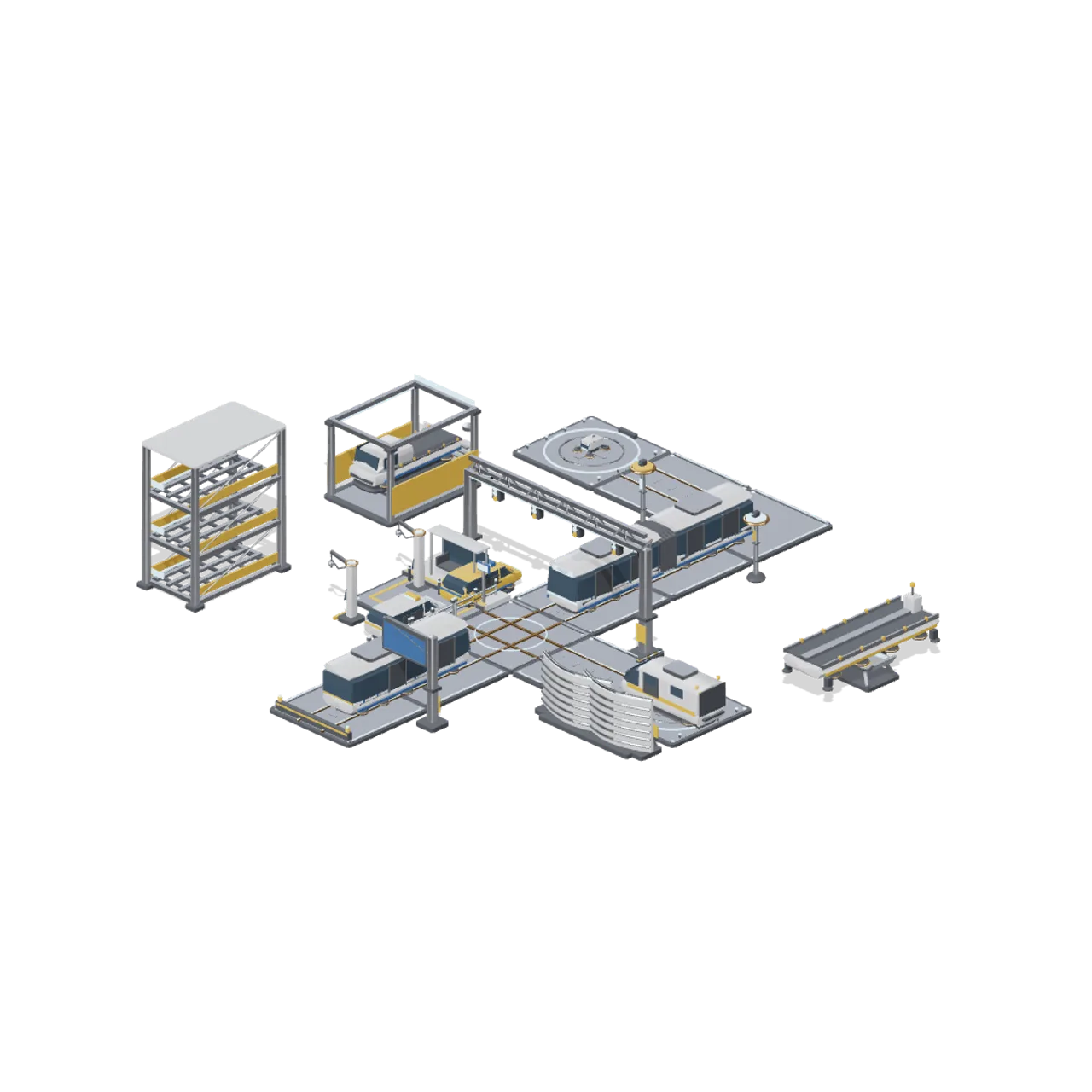 Hover Transit and Antigrav Fleet assembled scene