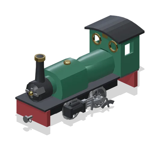 Narrow gauge saddle tank locomotive (Steam Era Railway and Rolling Stock)