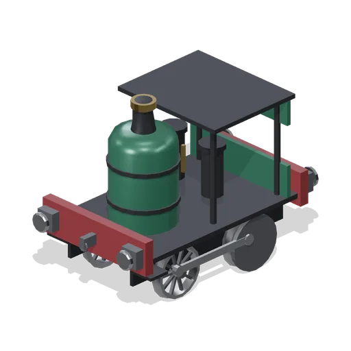 Vertical boiler industrial locomotive (Steam Era Railway and Rolling Stock)