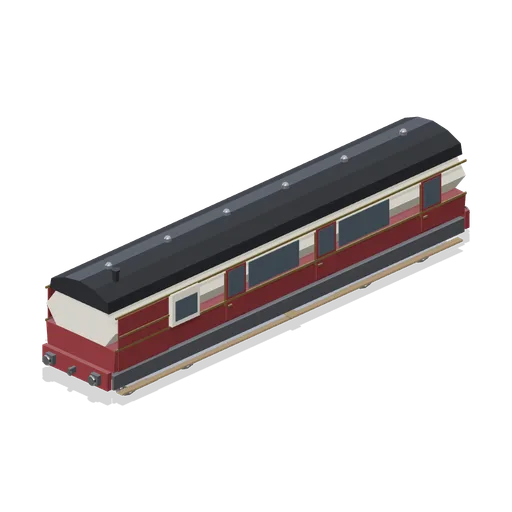 Brake and luggage carriage (Steam Era Railway and Rolling Stock)